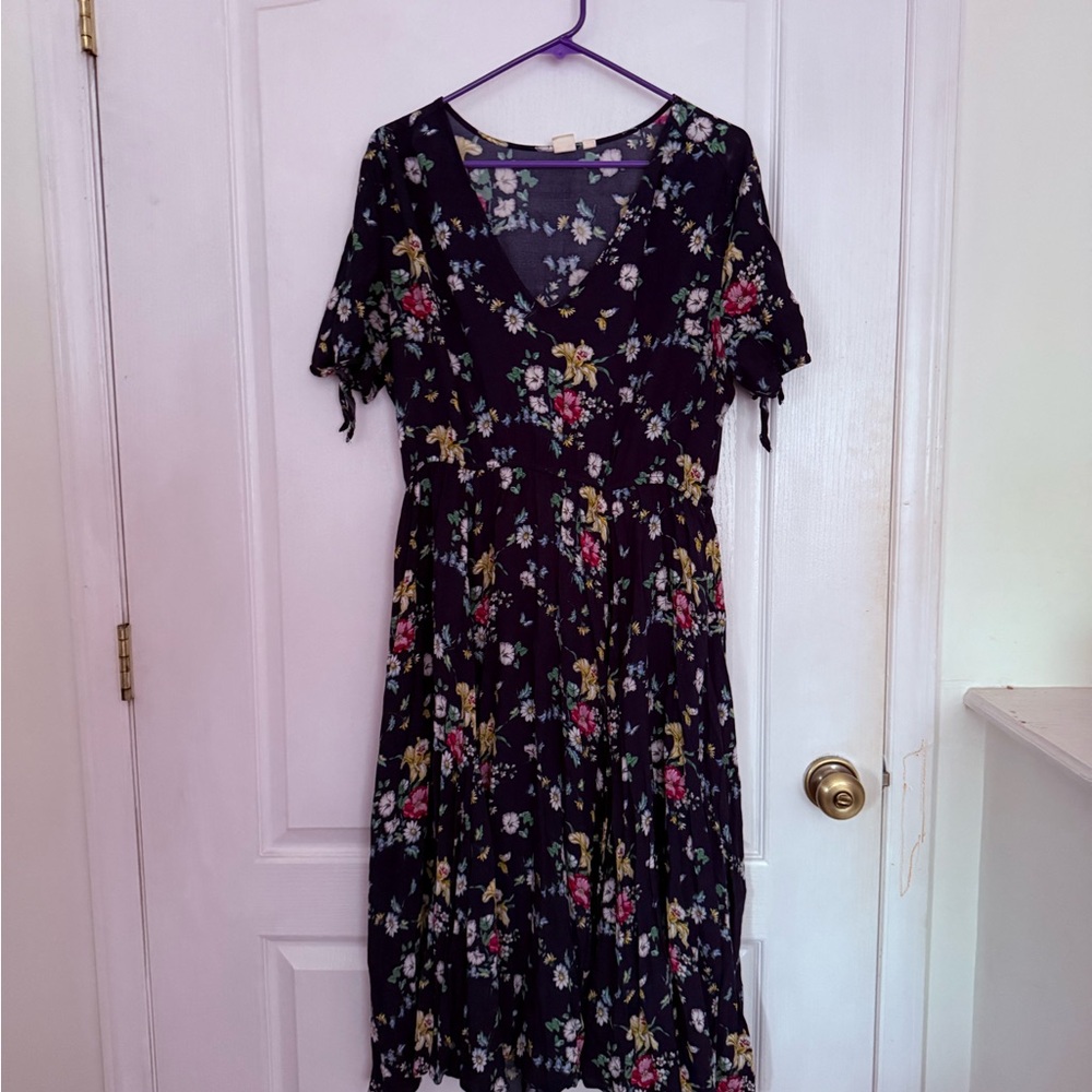 Gap Floral Blue Dress